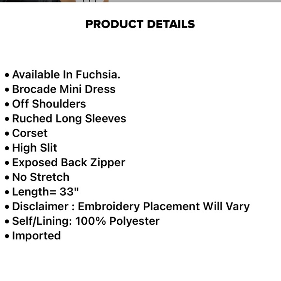 Fashion Nova Pink Bustier Mini Dress with Slit - Picture 2 of 3